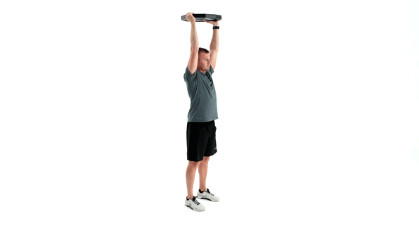 Overhead-Lunge-with-Plate-Short Overhead Lunge with Plate Short