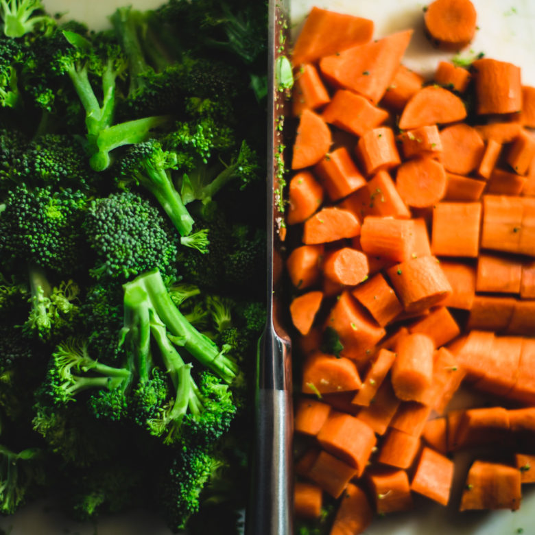 broccoli and carrots cropped broccoli and carrots cropped