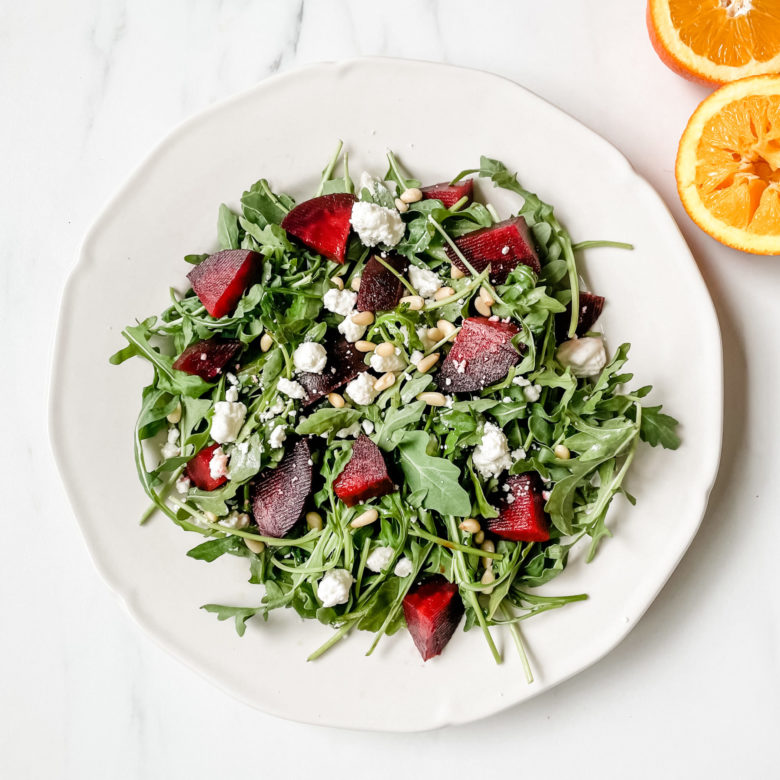 beet and arugula salad