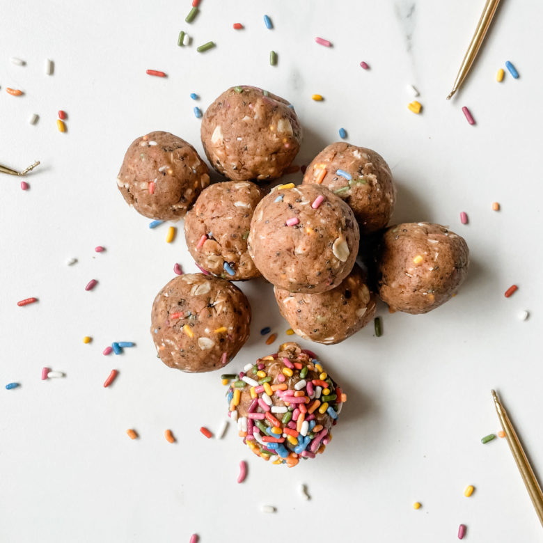 birthday cake balls