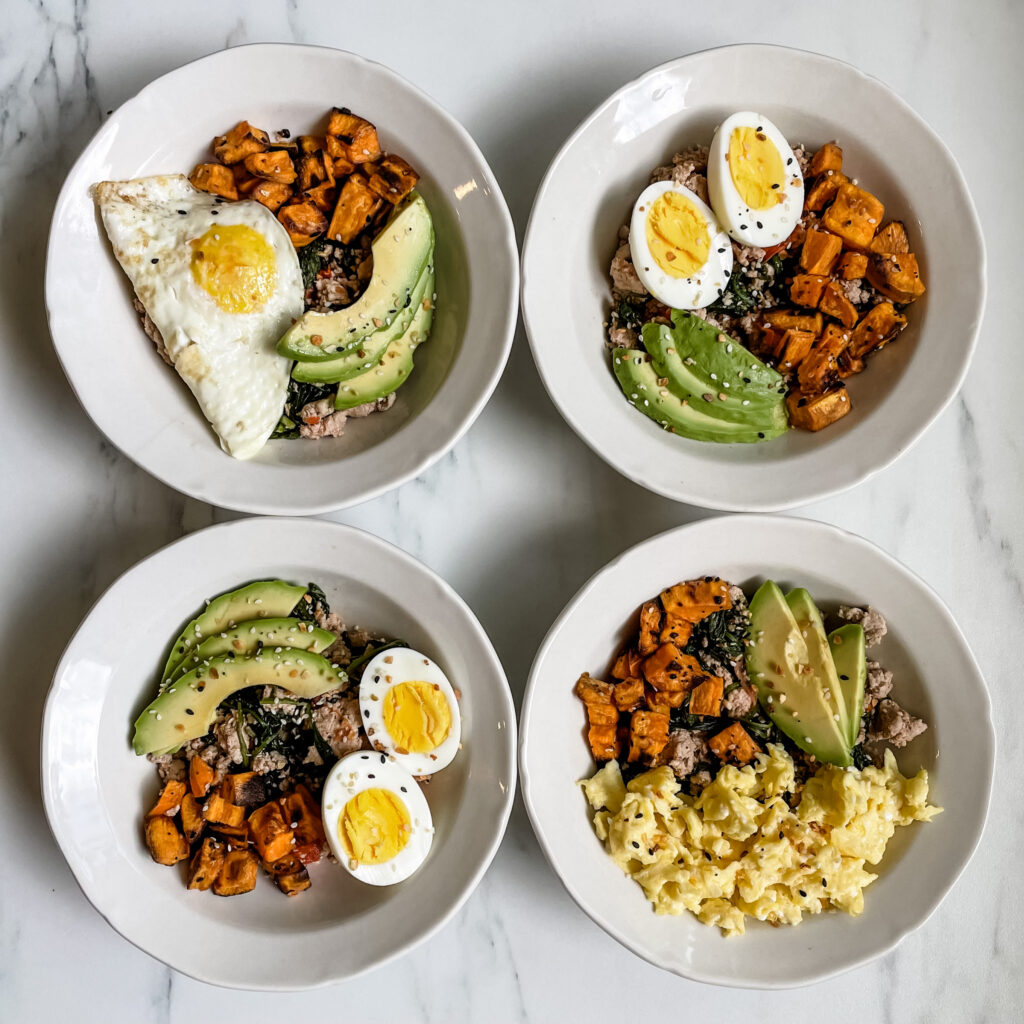 make ahead breakfast bowls